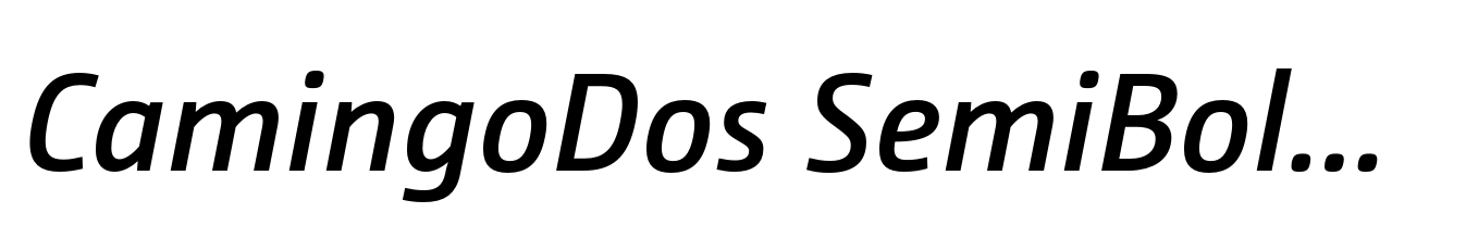 CamingoDos SemiBold Italic
